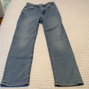 Frame Denim Light Blue Pencil Crop Jeans